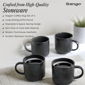 Sango Anderson Black Ceramic 16.5oz.Coffee Mugs - Set of 4 - image 6
