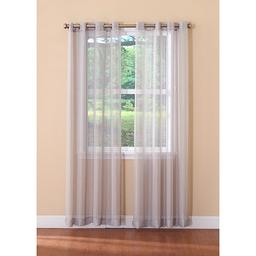 Dazzle Metallic Sheer Grommet Curtain Panel
