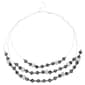 Ashley Cooper(tm) Hematite-Tone Rhinestone Multi Layered Necklace - image 1