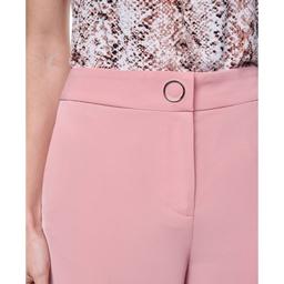 Womens Calvin Klein Solid Modern Fit Straight Leg Pants
