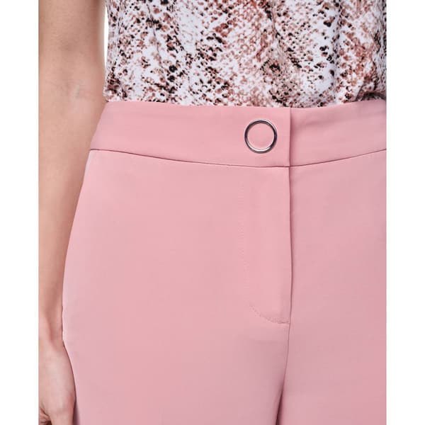 Womens Calvin Klein Solid Modern Fit Straight Leg Pants