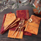 Threadmade Maplewood Jacquard Harvest Cotton Napkins - Set of 8 - image 3