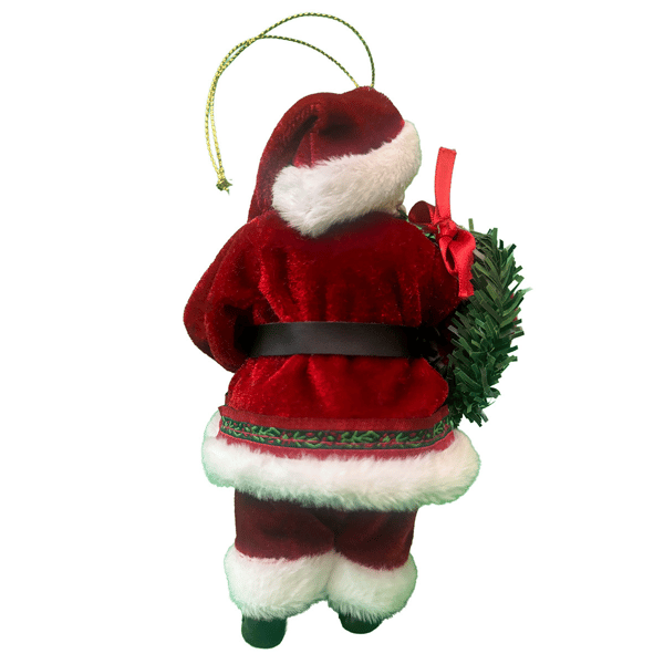 Santa''s Workshop 7in. Traditional Santa Ornament