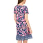 Womens MSK Short Sleeve Floral Ruffle Hem Shift Dress - image 2