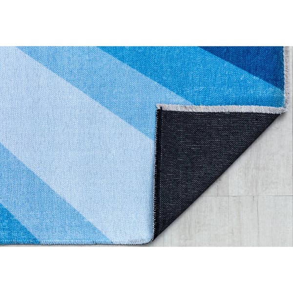 Elizabeth Sutton Maisie Violets Are Blue Rectangular Area Rug