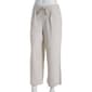 Womens Per Se Solid Linen Capri Pants - image 2