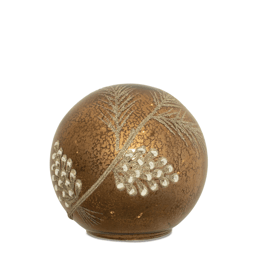 Melrose LED Brown Pinecone Globe - Set of 2