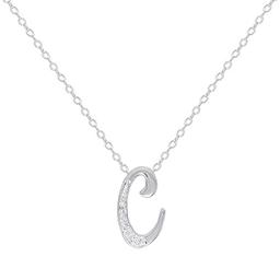 Accents by Gianni Argento Diamond Accent C Initial Necklace