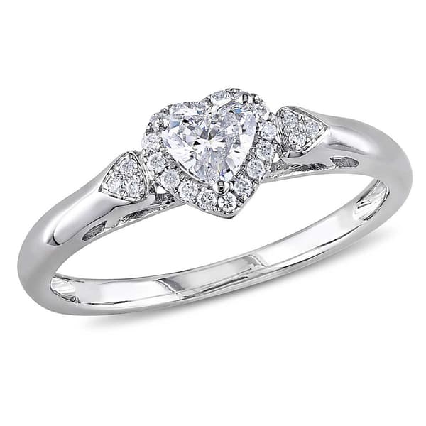 Gold Classics&#40;tm&#41; 14kt. White 2/5ctw. Diamond Engagement Ring