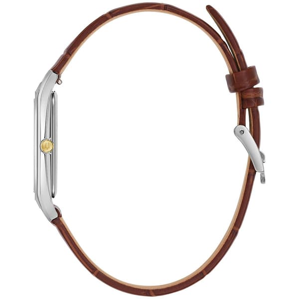 Mens Bulova Sutton Brown Strap Watch - 98B430