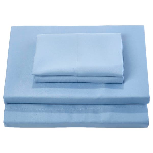 London Fog 6pc. Solid Sheet Set - Blue Fog