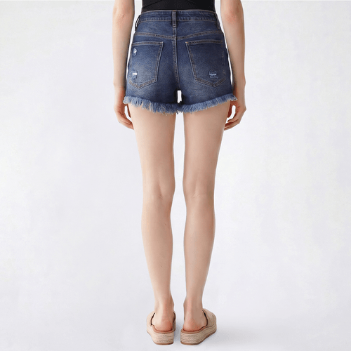 Juniors Madden Girl High Rise Destructed Festival Shorts