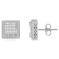 Diamond Classics(tm) White Gold Princess Cut Diamond Earrings - image 1