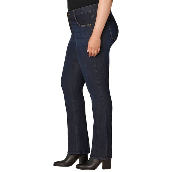 Plus Size Democracy “Ab”solution® Itty Bitty Bootcut Indigo Jeans
