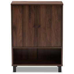 Baxton Studio 2 Door Wood Entryway Shoe Storage Cabinet