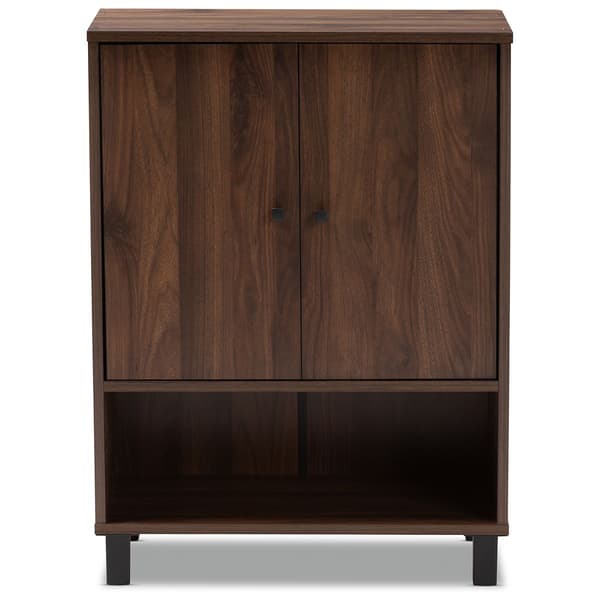 Baxton Studio 2 Door Wood Entryway Shoe Storage Cabinet