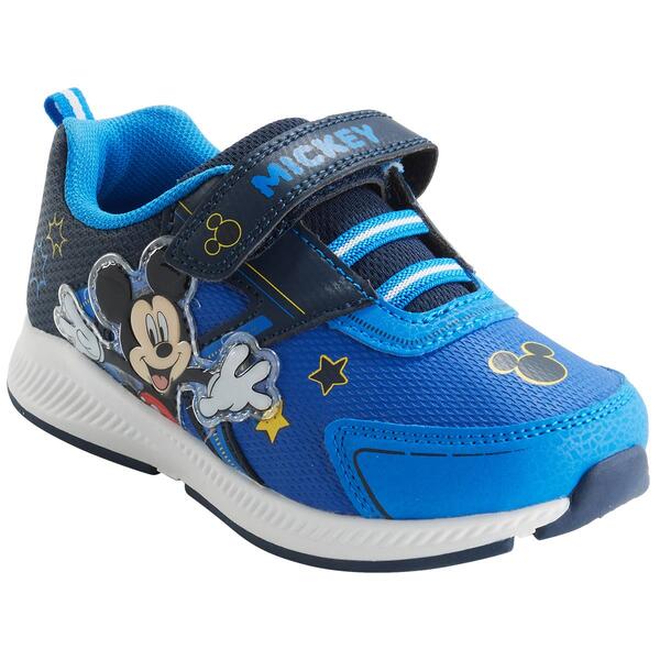 Little Boys Josmo Disney Mickey Mouse Light Up Fashion Sneakers - image 