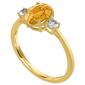 Gemstone Classics&#8482; Oval Citrine 10kt. Yellow Gold Ring - image 2