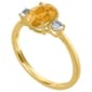 Gemstone Classics™ Oval Citrine 10kt. Yellow Gold Ring - image 2