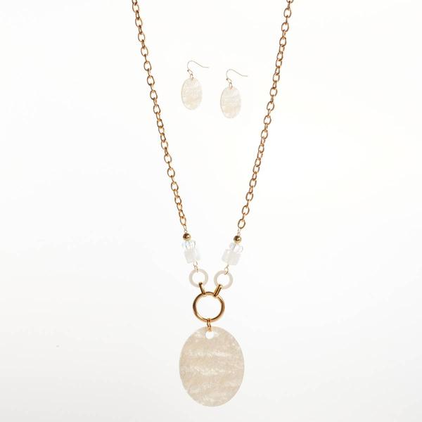 Ashley Cooper(tm) Beaded Statement Pendant Necklace & Earring Set - image 