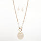 Ashley Cooper(tm) Beaded Statement Pendant Necklace & Earring Set - image 1