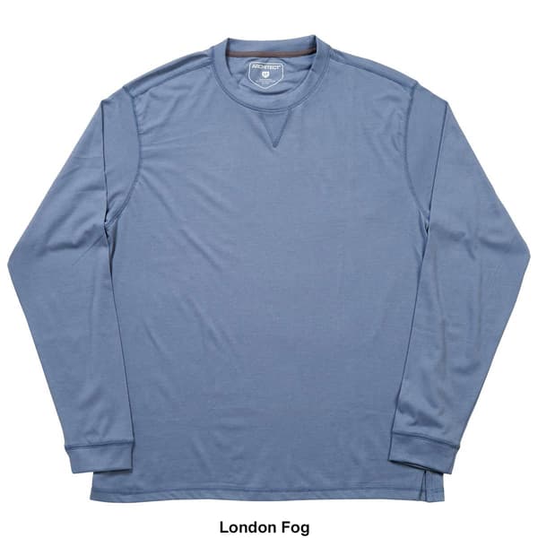 Mens Big &amp; Tall Architect® Long Sleeve V-Notch Seam Crew Tee