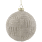 Northlight White Geometric Glass Ball Christmas Ornament - image 3