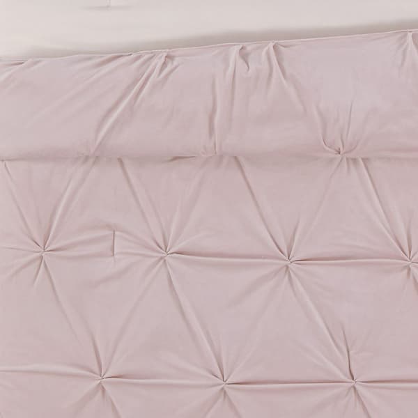 Truly Soft Everyday Pleated Velvet Comforter Set