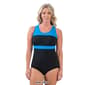 Womens Dolfin® Aquashape Color Block Conservative Swimsuit - image 4