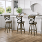 HH2 Home Reid Wood Adjustable Height Swivel Stool - image 8