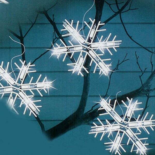 Northlight Seasonal 100ct. Snowflake Icicle Christmas Lights - image 