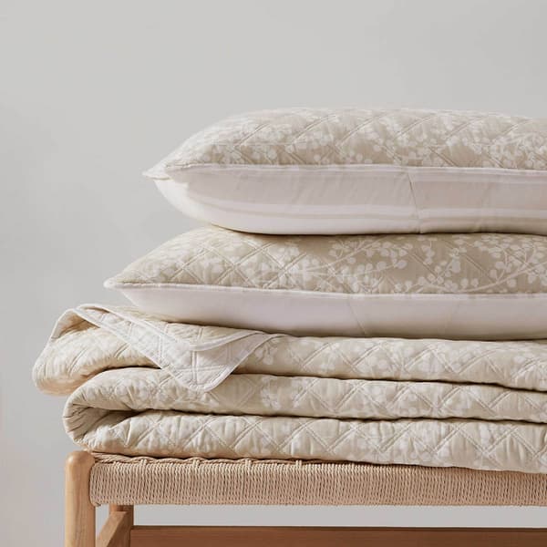 Martha Stewart Layered Branches Quilt Set