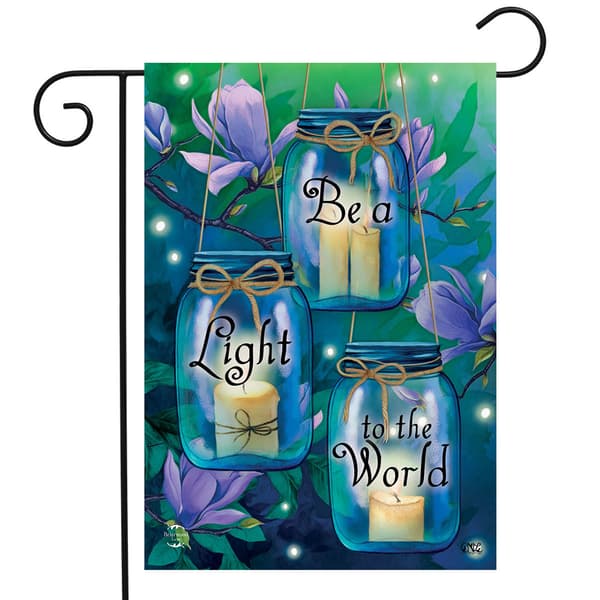 Briarwood Lane Be a Light to the World Garden Flag - image 