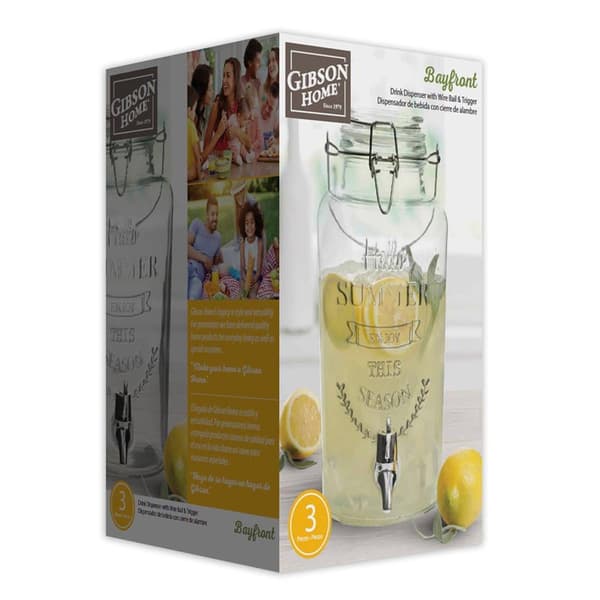 Gibson Home Bayfront 3.1qt. Beverage Dispenser w/ Wire