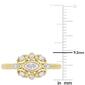 Diamond Classics&#8482; 10kt. Gold 1/4ct. Diamond Floral Ring - image 4