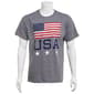 Mens Home of the Brave Halftone USA Graphic Tee - image 1