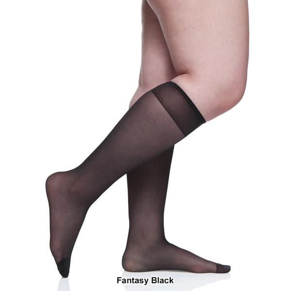 Womens Berkshire 3pk. Queen All Day Sheer Knee High Hosiery