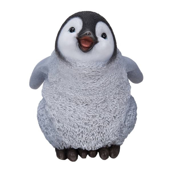 Hi-Line Gift Laughing Baby Penguin Garden Statue