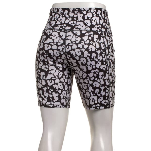 Womens BSP Performance Leopard Black Bike Shorts