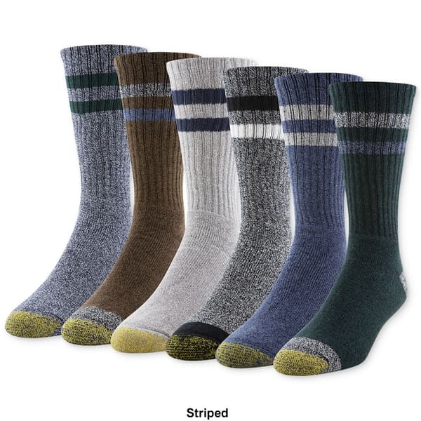 Mens Gold Toe&#174; 6pk. Harrington Crew Socks