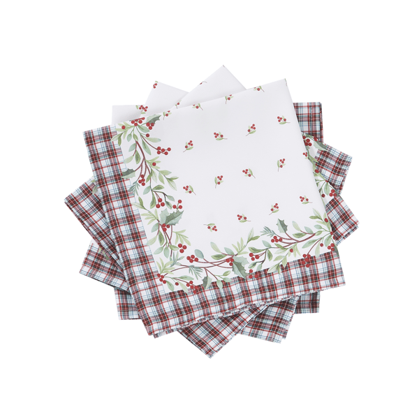 Avanti Holly Plaid Napkin - Set of 4