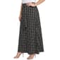 Plus Size NY Collection Tie Waist Weave Plaid Maxi Skirt - image 3