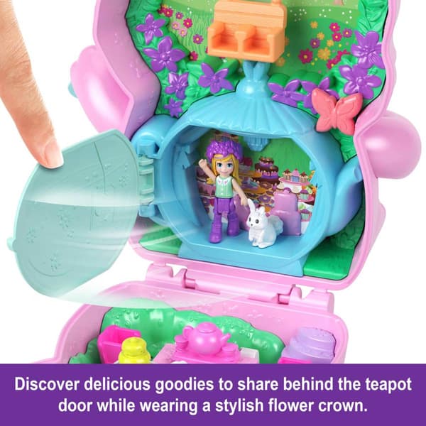 Mattel Polly Pocket Tea Party Bunny Compact Playset