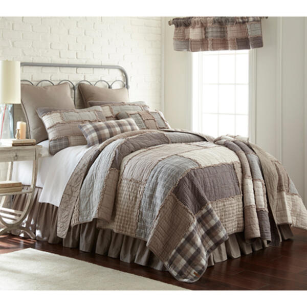 Donna Sharp Smokey Cobblestone Cotton Quilt Set - image 