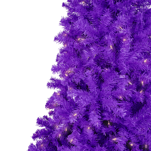 Northlight 6ft. Pre-Lit Purple Artificial Pine Christmas Tree