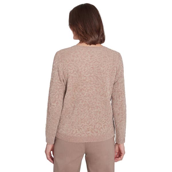 Womens Alfred Dunner Telluride Texture Metallic Chenille Sweater