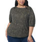 Plus Size Gloria Vanderbilt Tyler Elbow Sleeve Paisley Blouse - image 4