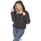 Womens White Mark Zip Hooded Bomber Puffer Jacket - image 7