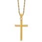 Gold Classics(tm) 14kt. 18in. 3D Polished Cross Pendant Necklace - image 1