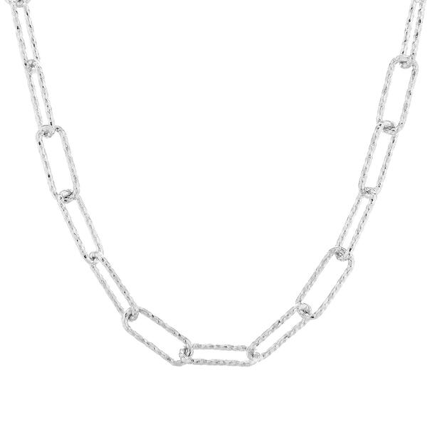 Sterling Silver 18in. Paperclip Chain Necklace - image 